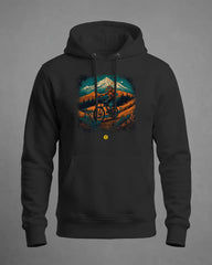 Hoodie MTB com paisagem