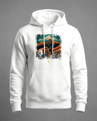 Hoodie MTB com paisagem