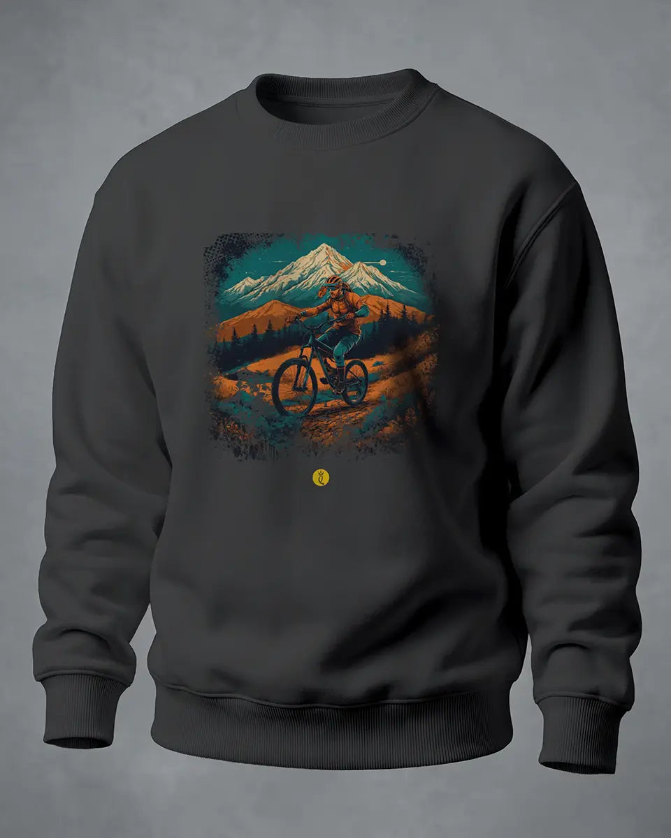 Sweatshirt MTB com paisagem