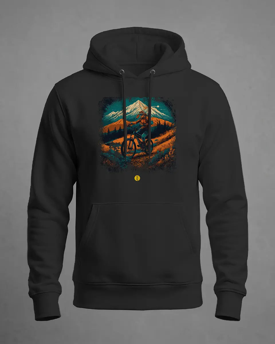 Hoodie MTB com paisagem