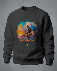 Sweatshirt Macaco pedalando AI