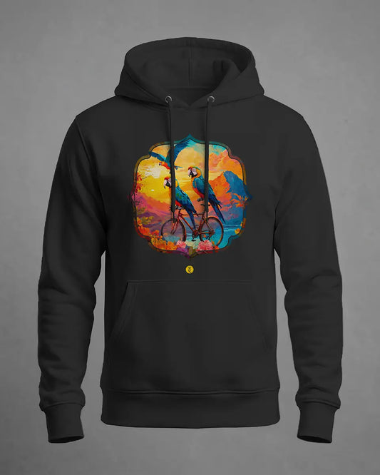 Hoodie Araras pedalando AI