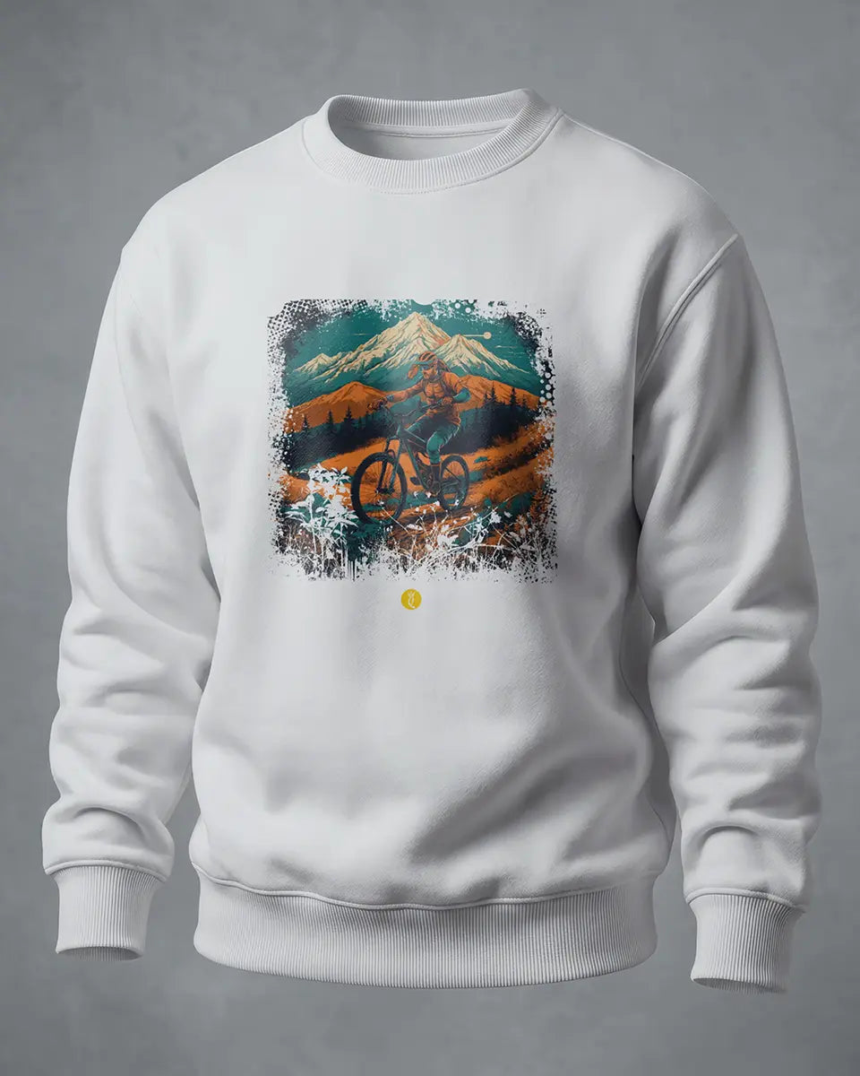 Sweatshirt MTB com paisagem