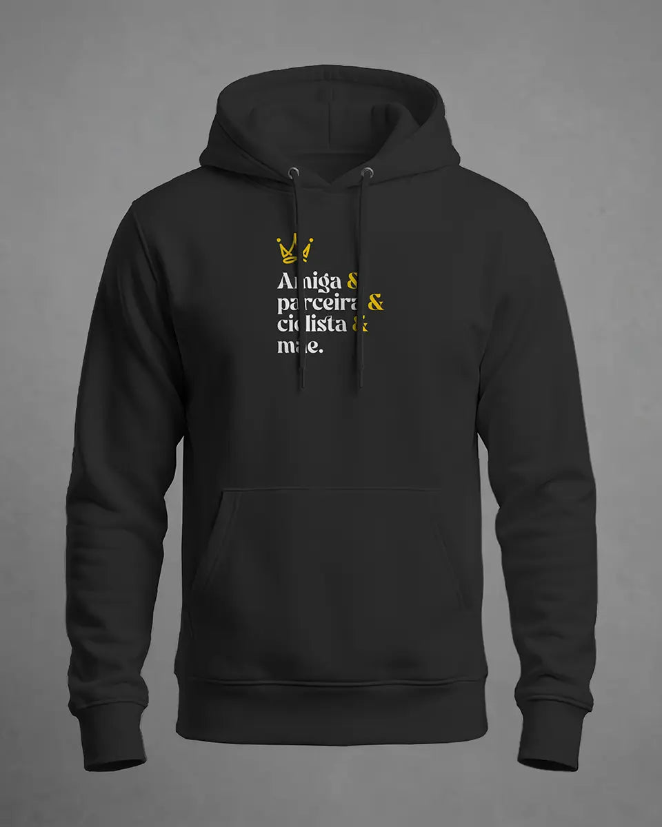 Hoodie Amiga & parceira & ciclista & mãe